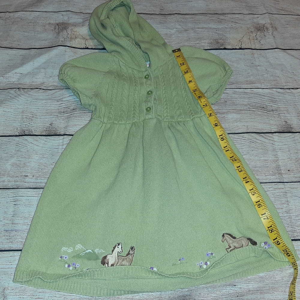 Gymboree Light Green Sweater with 🐎 - Picture 8 of 9